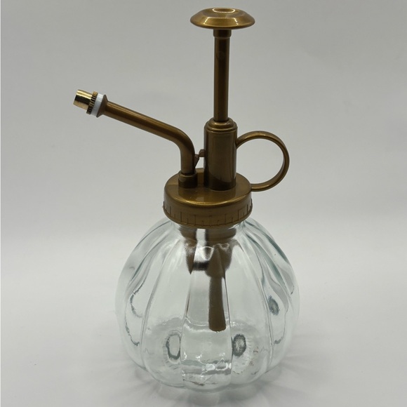 Accessories - Vintage Glass Plant Mister with Gold Accents